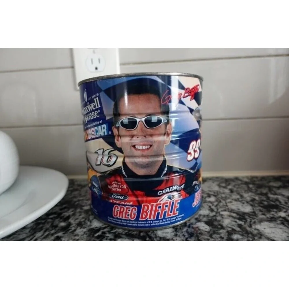 Jeff Burton #99 Racing NASCAR Collectible Can Storage Decor‎